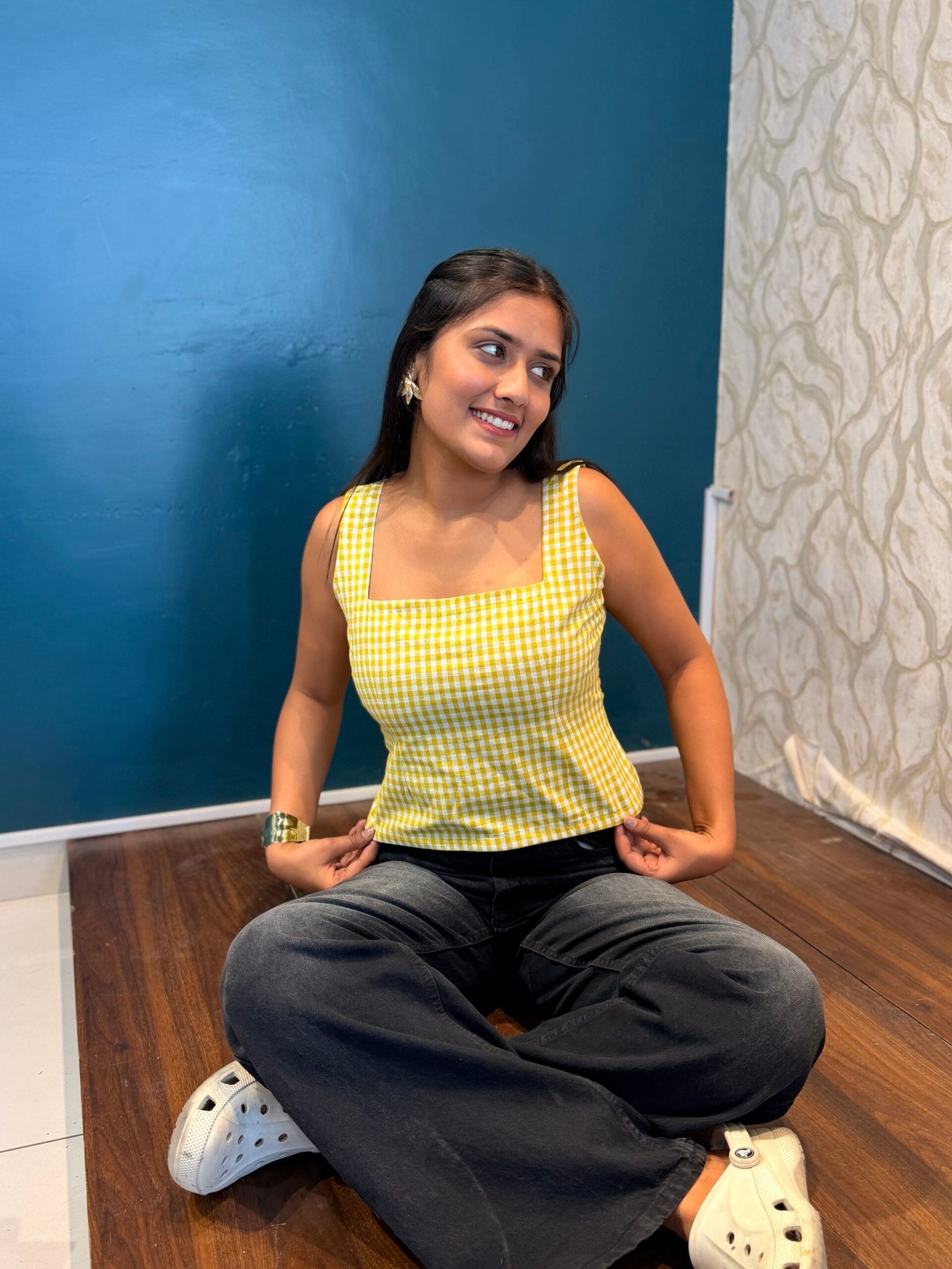 SUNKISSED GINGHAM TOP